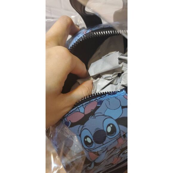 Bioworld Disney Stitch AOP Blue Mini Backpack